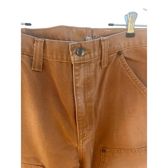 NWT Carhartt 100098-211 Double Front Knee Weathered Duck Relaxed Dungaree 34x32 - Picture 7 of 7